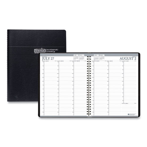 Recycled Professional Academic Weekly Planner, 11 X 8.5, Black, 2020-2021