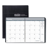 Recycled 24-month Ruled Monthly Planner, 11 X 8.5, Black, 2021-2022