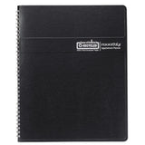 Recycled Ruled Monthly Planner, 14-month Dec.-jan., 8.75 X 6.88, Black, 2020-2022