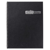 One-year Monthly Hard Cover Planner, 11 X 8.5, Black, 2020-2022