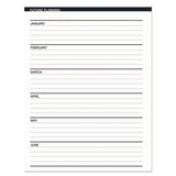 Recycled Ruled Monthly Planner With Expense Log, 8.75 X 6.88, Black, 2020-2022