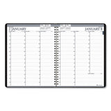 Recycled Two-year Professional Weekly Planner, 11 X 8.5, Black, 2021-2022