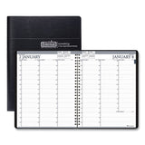 Recycled Two-year Professional Weekly Planner, 11 X 8.5, Black, 2021-2022