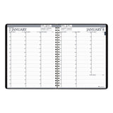 Recycled Professional Weekly Planner, 15-min Appointments, 11 X 8.5, Black, 2021