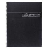 Recycled Earthscapes Weekly-monthly Planner, 11 X 8.5, Black, 2021