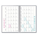 Recycled Academic Weekly-monthly Appointment Book-planner, 8 X 5, Black, 2020-2021