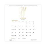 Recycled Academic Zodiac Wall Calendar, 14 X 11, Multicolor Sheets,12-month (aug To July): 2023