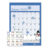 100% Recycled Seasonal Wall Calendar, 12 X 12, 2021
