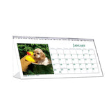 Recycled Puppy Photos Desk Tent Monthly Calendar, 8.5 X 4.5, 2021