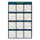 Recycled Four Seasons Reversible Business-academic Wall Calendar, 24 X 37, 2020-2021