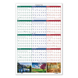 Recycled Earthscapes Nature Scene Reversible Yearly Wall Calendar, 18 X 24, 2021