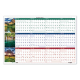 Recycled Earthscapes Nature Scene Reversible Yearly Wall Calendar, 18 X 24, 2021