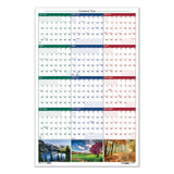 Recycled Earthscapes Nature Scene Reversible Yearly Wall Calendar, 24 X 37, 2021