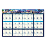 Recycled Earthscapes Sea Life Scenes Reversible Wall Calendar, 24 X 37, 2021