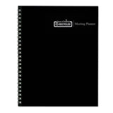 Recycled Meeting Note Planner, 11 X 8.5, Black-blue, 2021