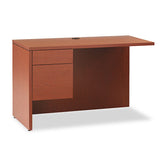 10500 Series L Workstation Return, 3-4 Height Right Ped, 48w X 24d, Mahogany