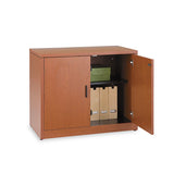 10500 Series Storage Cabinet W-doors, 36w X 20d X 29-1-2h, Mahogany