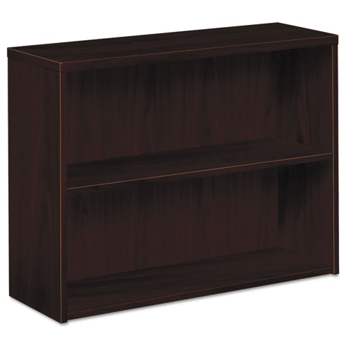 10500 Series Laminate Bookcase, Two-shelf, 36w X 13-1-8d X 29-5-8h, Mahogany