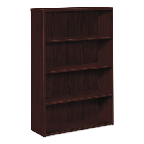 10500 Series Laminate Bookcase, Four-shelf, 36w X 13-1-8d X 57-1-8h, Mahogany