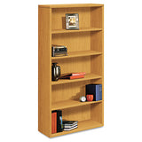 10500 Series Laminate Bookcase, Five-shelf, 36w X 13-1-8d X 71h, Harvest
