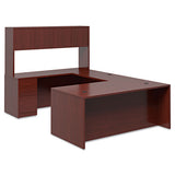 10500 Series "l" Single Pedestal Desk, Right Full-height Ped, 72w X 36d X 29.5h, Mahogany