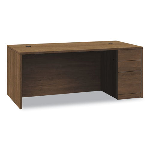 10500 Series Single Full-height Pedestal Desk, Right: Box/box/file, 72