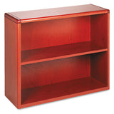 10700 Series Wood Bookcase, Two Shelf, 36w X 13 1-8d X 29 5-8h, Harvest