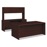 10700 Series Desk, 3-4 Height Double Pedestals, 60w X 30d X 29.5h, Cognac
