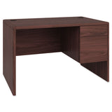 10700 Series Single 3-4 Right Pedestal Desk, 48w X 30d X 29.5h, Mahogany