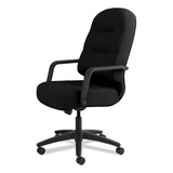 Pillow-soft 2090 Series Executive High-back Swivel-tilt Chair, Supports Up To 300 Lbs., Black Seat-black Back, Black Base