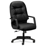 Pillow-soft 2090 Series Executive High-back Swivel-tilt Chair, Supports Up To 300 Lbs., Black Seat-black Back, Black Base