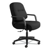 Pillow-soft 2090 Series Managerial Mid-back Swivel-tilt Chair, Supports Up To 300 Lbs., Black Seat-black Back, Black Base