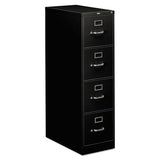 310 Series Four-drawer Full-suspension File, Letter, 15w X 26.5d X 52h, Black