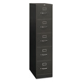 310 Series Five-drawer Full-suspension File, Letter, 15w X 26.5d X 60h, Charcoal