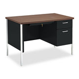 34000 Series Right Pedestal Desk, 45.25w X 24d X 29.5h, Harvest-putty