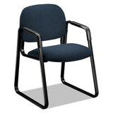 Solutions Seating 4000 Series Sled Base Guest Chair, 23.5" X 26" X 33", Black Seat, Black Back, Black Base