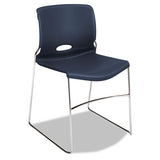 Olson Stacker High Density Chair, Lava Seat-lava Back, Chrome Base, 4-carton
