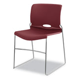 Olson Stacker High Density Chair, Mulberry Seat-mulberry Back, Chrome Base, 4-carton