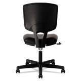 Volt Series Leather Task Chair, Supports Up To 250 Lbs., Black Seat-black Back, Black Base