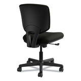 Volt Series Leather Task Chair, Supports Up To 250 Lbs., Black Seat-black Back, Black Base