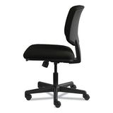 Volt Series Leather Task Chair With Synchro-tilt, Supports Up To 250 Lbs., Black Seat-black Back, Black Base