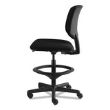 Volt Series Adjustable Task Stool, 32.38" Seat Height, Supports Up To 275 Lbs., Black Seat-black Back, Black Base