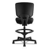Volt Series Adjustable Task Stool, 32.38" Seat Height, Supports Up To 275 Lbs., Black Seat-black Back, Black Base