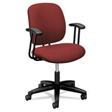 Comfortask Task Swivel Chair, Supports Up To 300 Lbs., Iron Ore Seat, Iron Ore Back, Black Base