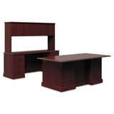 94000 Series Double Pedestal Desk, 72w X 36d X 29.5h, Mahogany