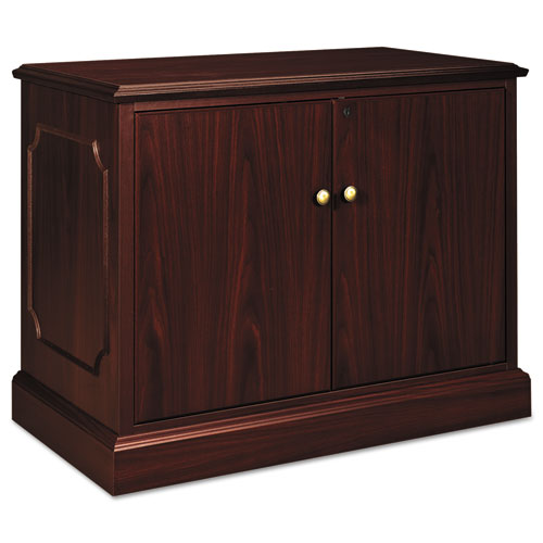 94000 Series Storage Cabinet, 37-1-2w X 20-1-2d X 29-1-2h, Mahogany