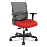 Convergence Mid-back Task Chair With Syncho-tilt Control With Seat Slide, Supports Up To 275 Lbs, Red Seat, Black Back-base