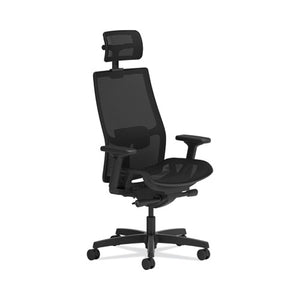 Ignition 2.0 4-way Stretch Mesh Back And Seat Task Chair, Supports Up To 300 Lb, 17" To 21" Seat, Black Seat, Black Base