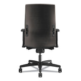 Ignition 2.0 Upholstered Mid-back Task Chair With Lumbar, Supports Up To 300 Lbs., Vinyl, Black Seat, Black Back, Black Base