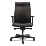 Ignition 2.0 Upholstered Mid-back Task Chair With Lumbar, Supports Up To 300 Lbs., Vinyl, Black Seat, Black Back, Black Base